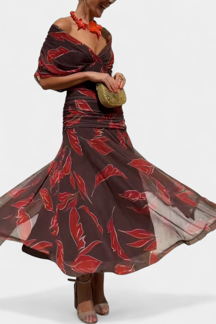 Boho Chic Flowy Long Dress