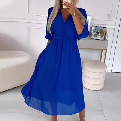Women's Tummy Control Wrap Dress Flowy Evening