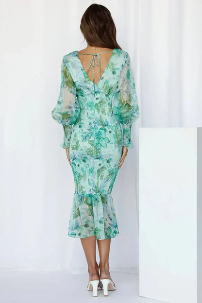 Women's Floral Evening Dress