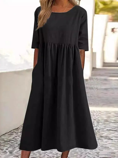 Women's Midi Casual Dress Loose Fit