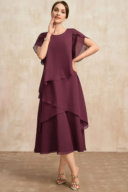 Women's Midi Tiered Skirt Dress
