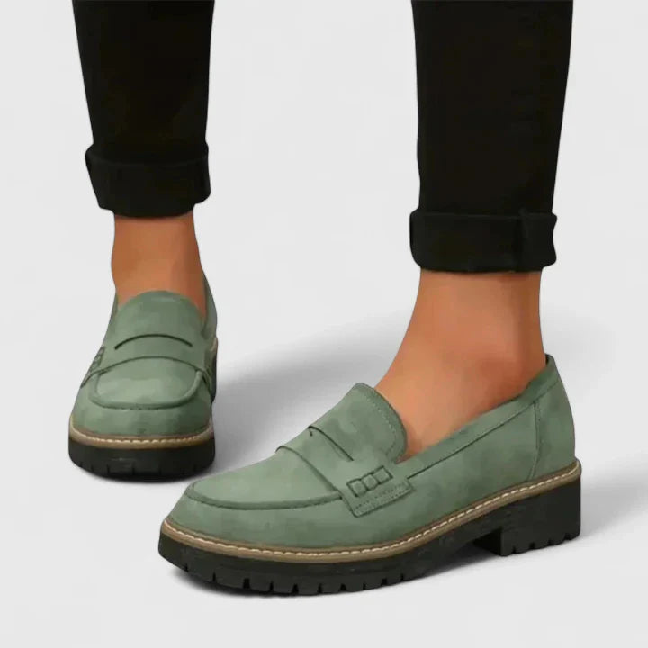 Women's Closed Toe Loafers Platform Shoes