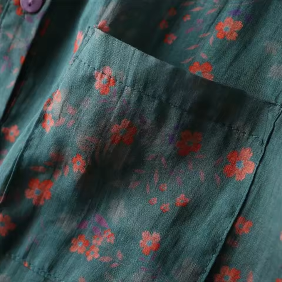 Women's Vintage Floral Blouse