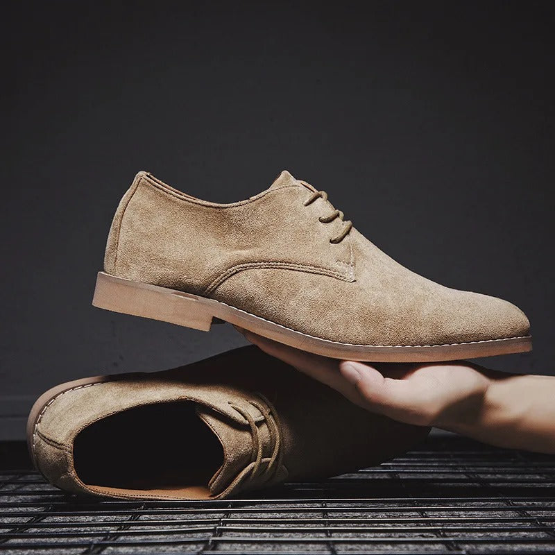 Men's Suede Formal Shoes Classic Brown