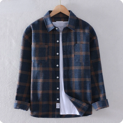 Men's Plaid Flannel Shirt Classic Style