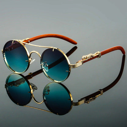 Vintage Double Bridge Sunglasses Retro Style