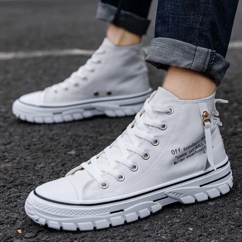 Men's Chunky Canvas High Sneakers