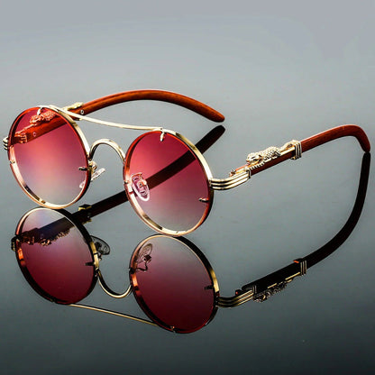 Vintage Double Bridge Sunglasses Retro Style