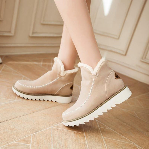 Women's Slip On Ankle Boots Lug Sole