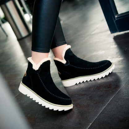 Women's Slip On Ankle Boots Lug Sole