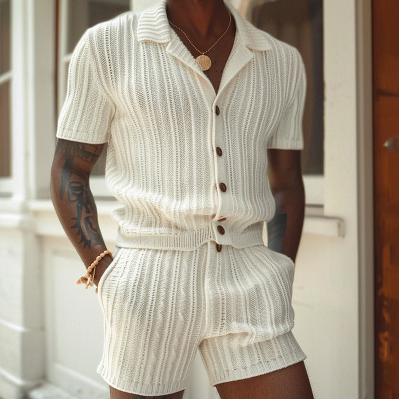Men's Short Sleeve Button-Down Shirts - VibreMode