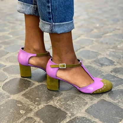 Women's Orthopedic T-Strap High Heels