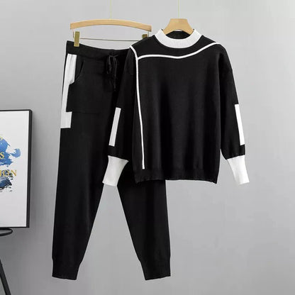 Women's Long Sleeve Tracksuit Adjustable Waist Pants