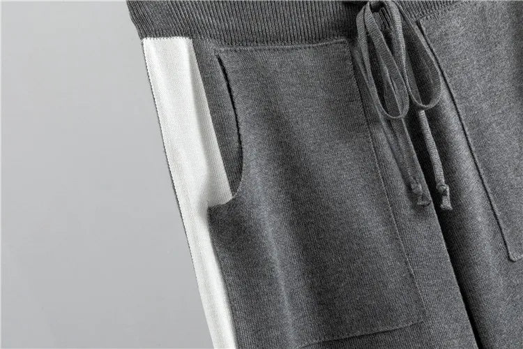 Women's Knit Tracksuit Long Sleeve and Jogger Pants