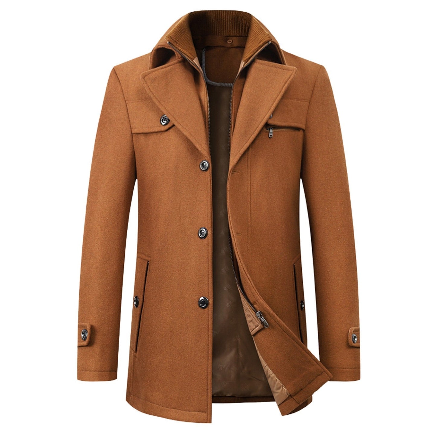Luxury Double Breasted Winter Coat - VibreMode