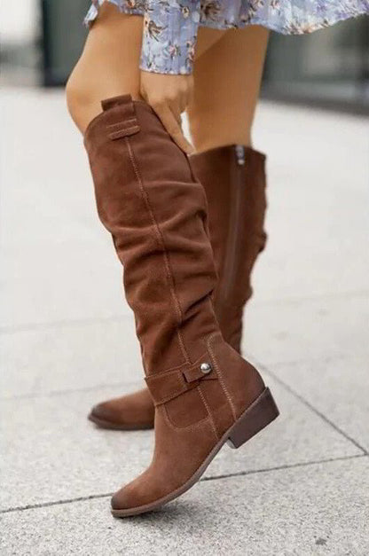 Women's Flat Boots Closed Toe