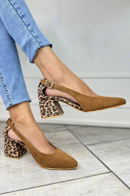 Image of Jamie | Women's Block Heeled Pointed Toe Shoes
