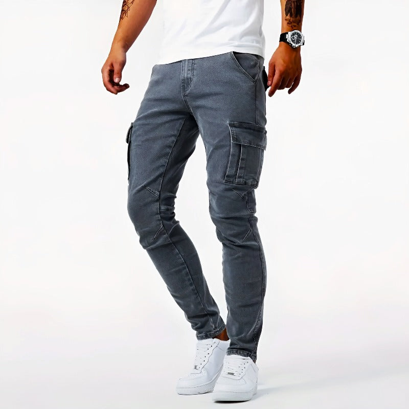Men's Skinny Cargo Pants - VibreMode