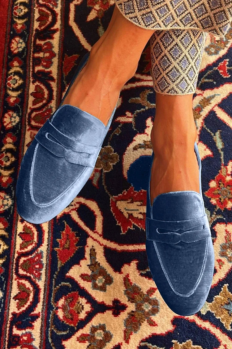 Men's Velvet Slip-On Loafers - VibreMode