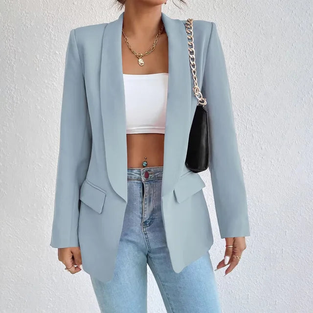Image of Jillian | Women's Open Front Long Sleeve Blazer
