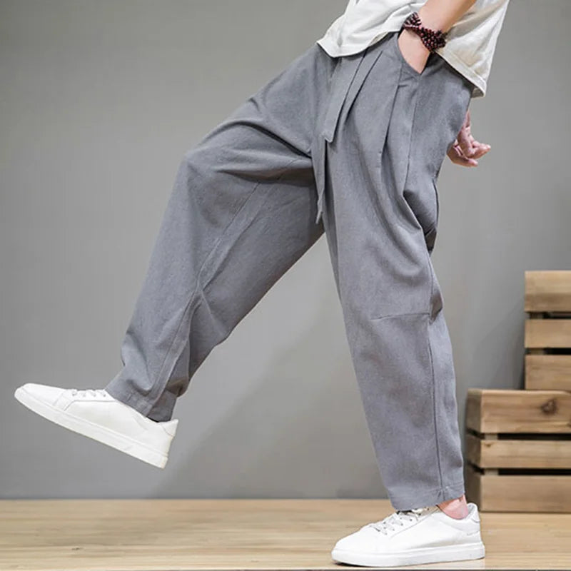 Image of Joel | Men's Wide Leg Belted Pants