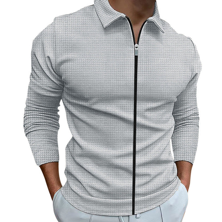 Image of Joel | Men's Zip Up Casual Shirt