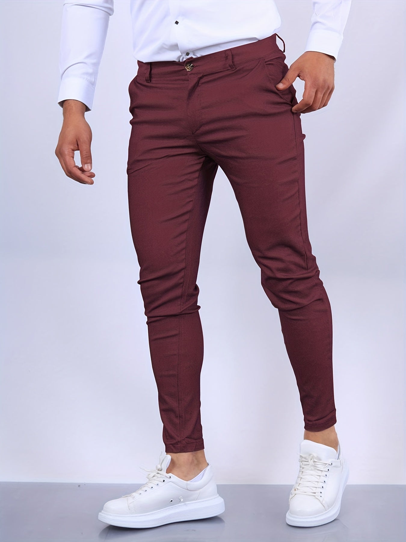 Men's Skinny Fit Chino Pants Stretch