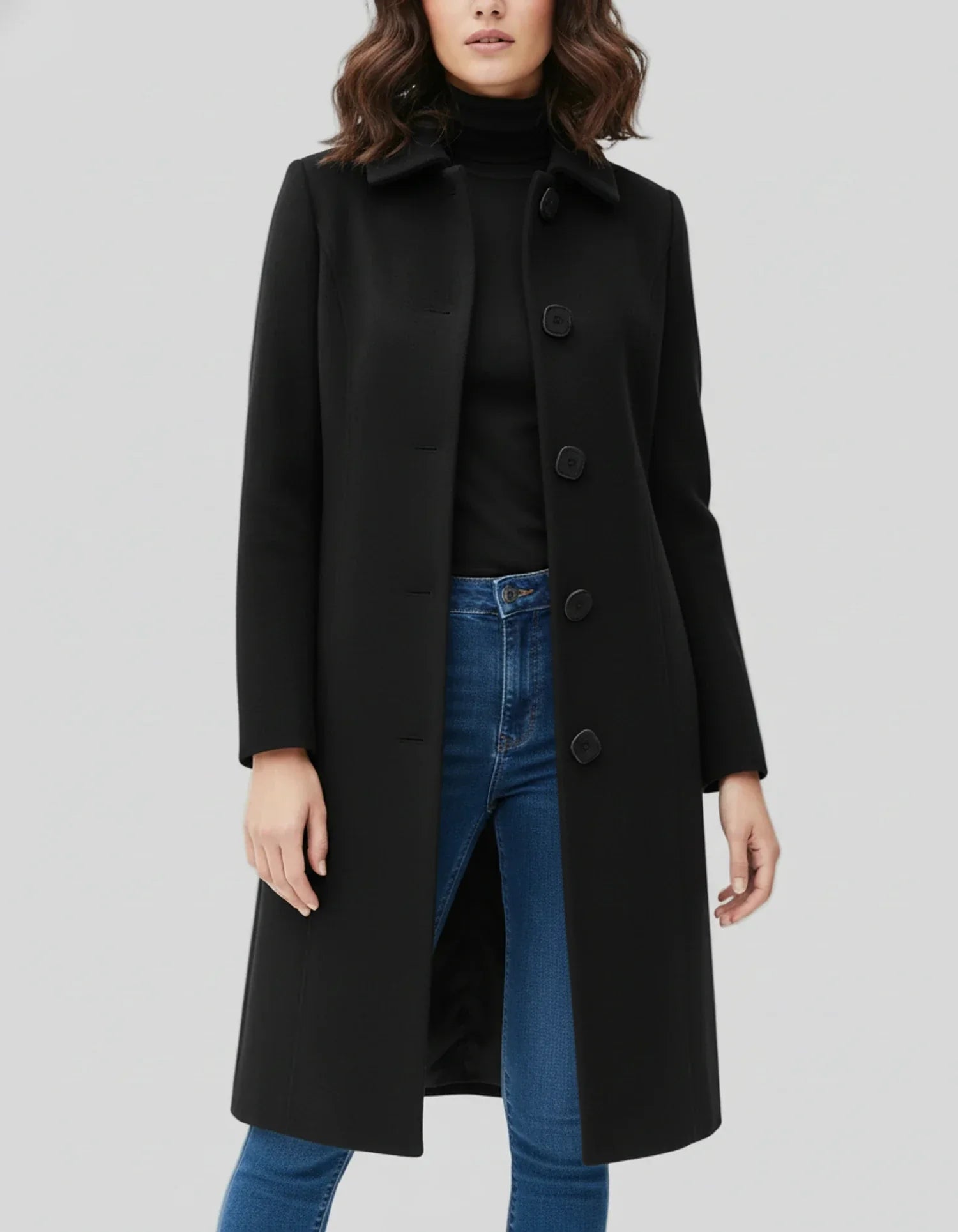 Women's Single Breasted Trench Coat Winter Lining - VibreMode