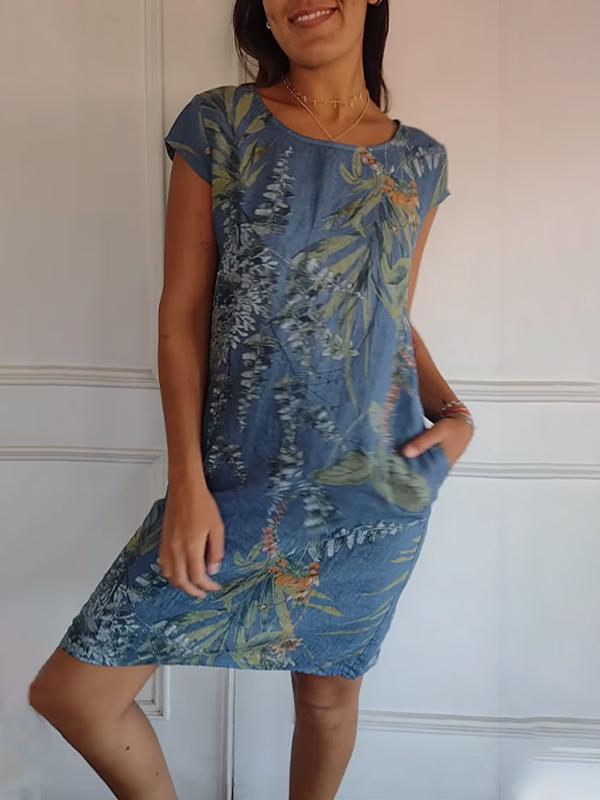 Women's Round Neck Comfortable Dress