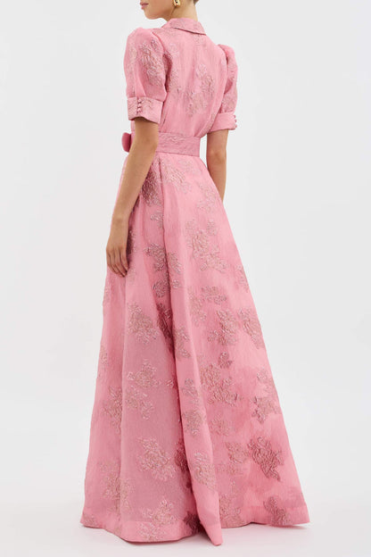 Women's Short Puff Sleeve Dress Elegant