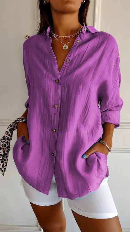 Women's Summer Button Front Shirt
