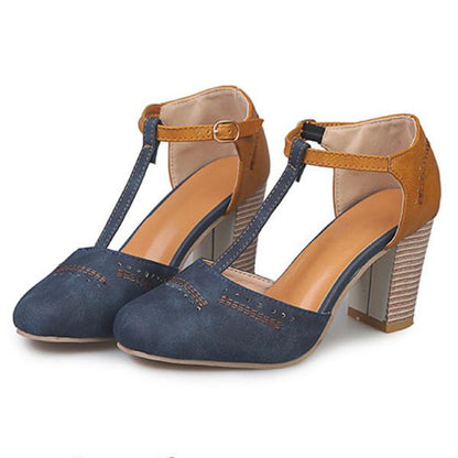 Women's Ankle Strap Block Heels