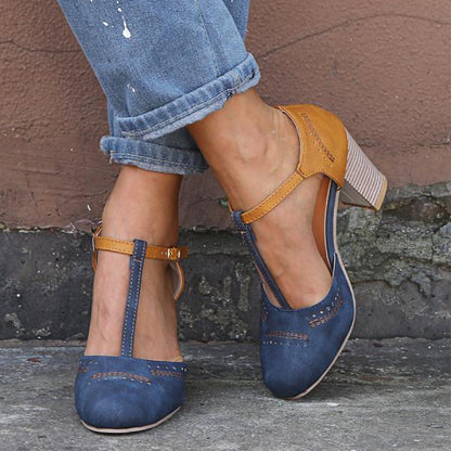 Women's Ankle Strap Block Heels