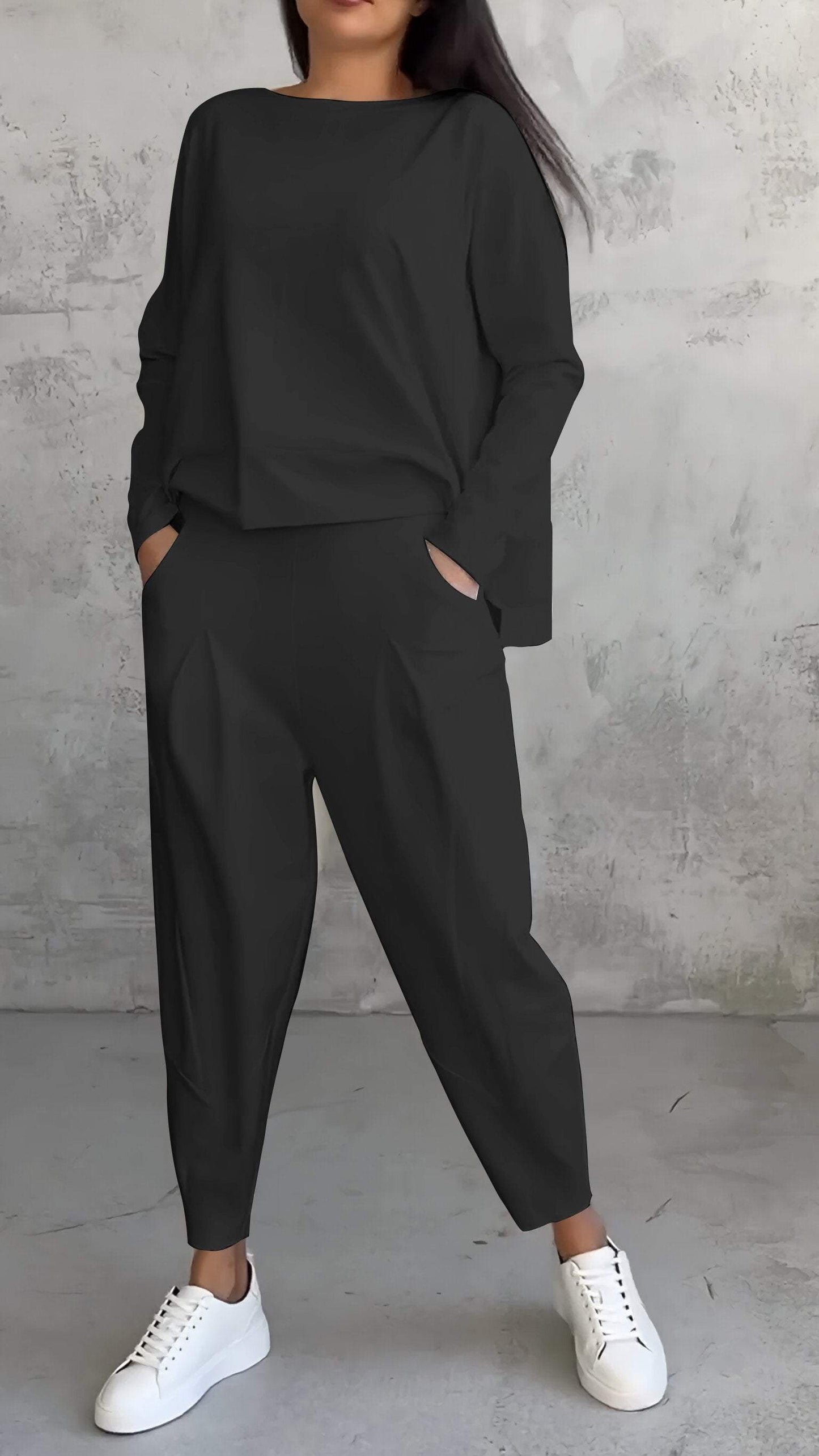 Comfy Women's 2 Piece Long Sleeve Loungewear Set