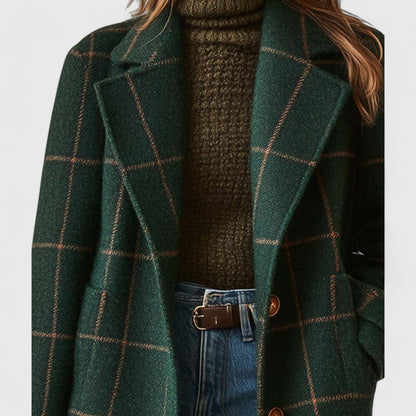 Timeless Plaid Long Winter Coat