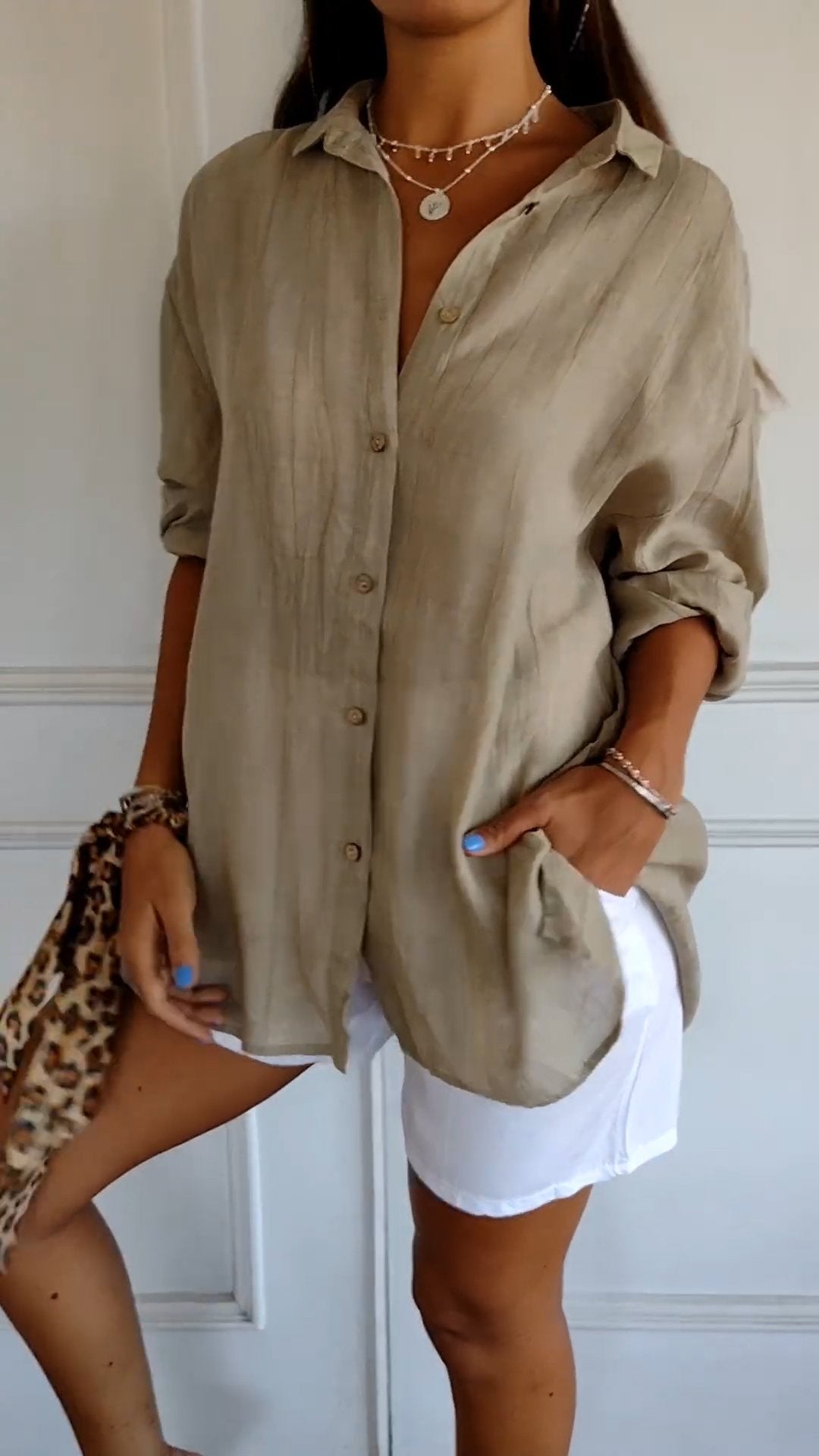 Women's Summer Button Front Shirt