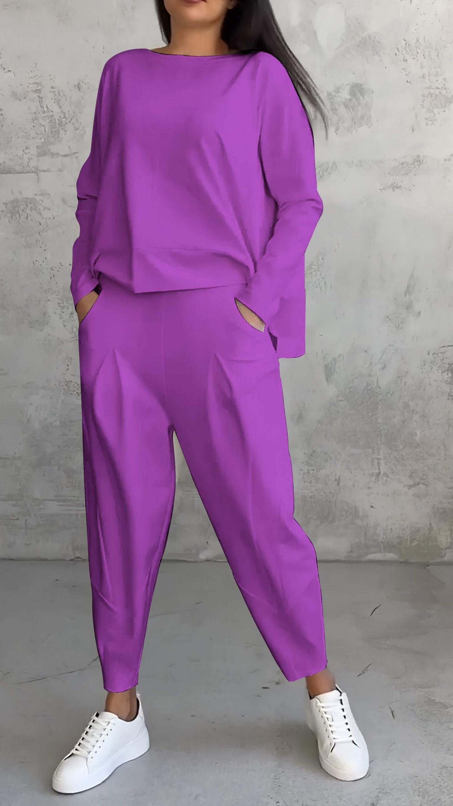 Comfy Women's 2 Piece Long Sleeve Loungewear Set