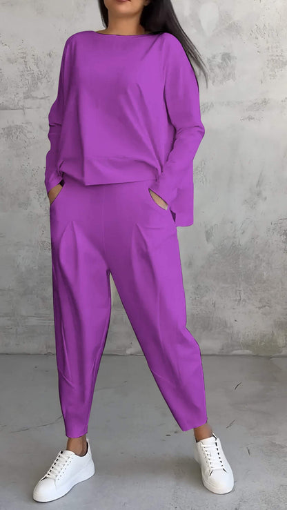 Comfy Women's 2 Piece Long Sleeve Loungewear Set