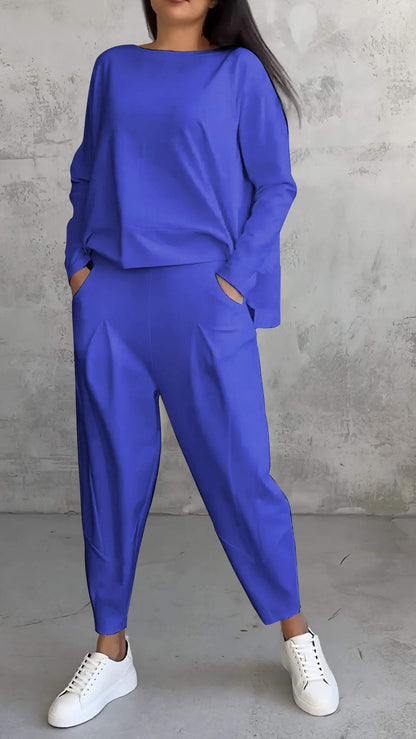 Comfy Women's 2 Piece Long Sleeve Loungewear Set