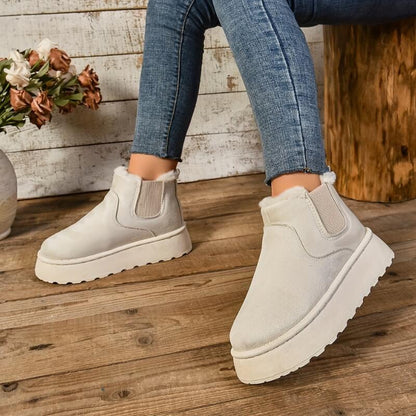 Women's Platform Slip-On Boots