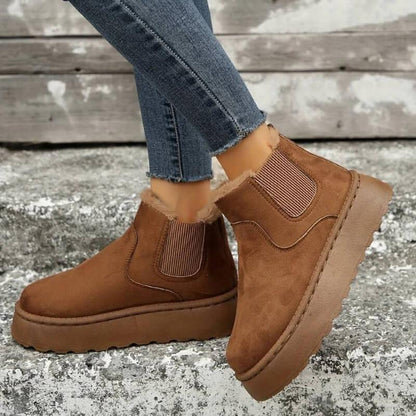 Women's Platform Slip-On Boots