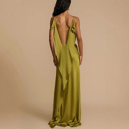Image of Julie | Women's Spaghetti Strap Maxi Dress