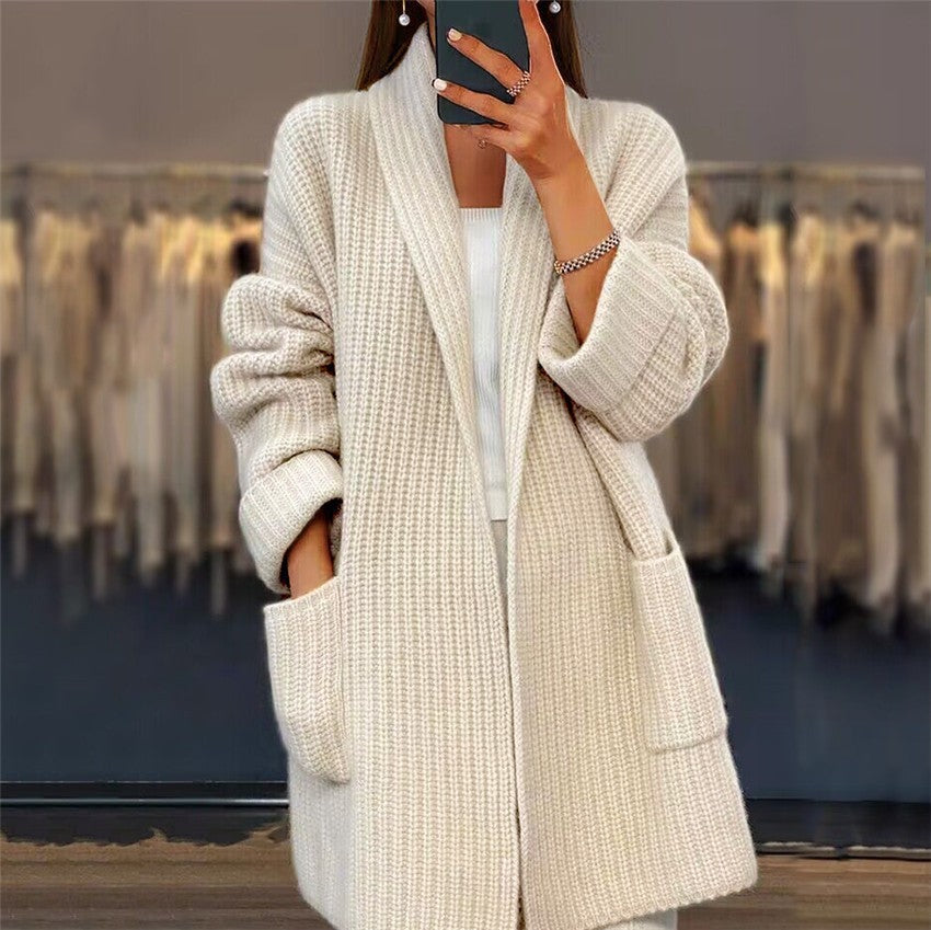 Women's Oversized Open Front Cardigan - VibreMode