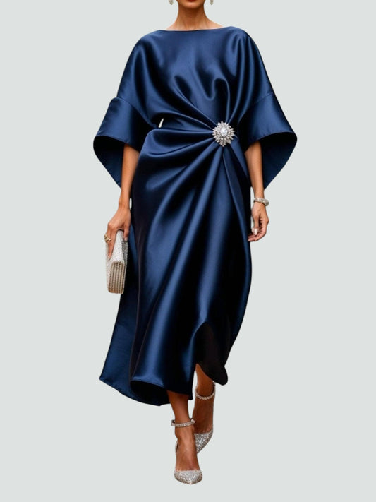 Women's Wrap Midi Dress - VibreMode