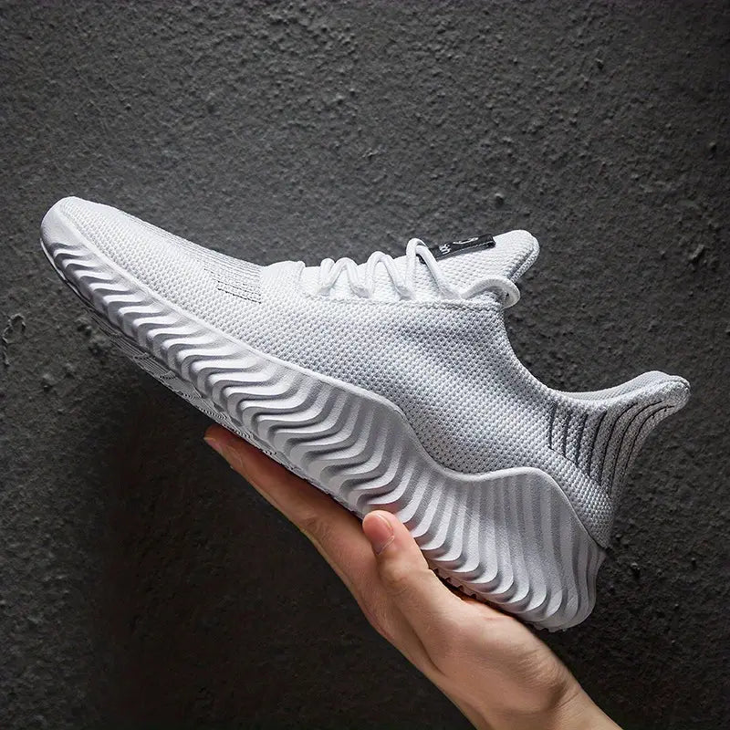Men's Lightweight Lace-Up Running Sneakers - VibreMode