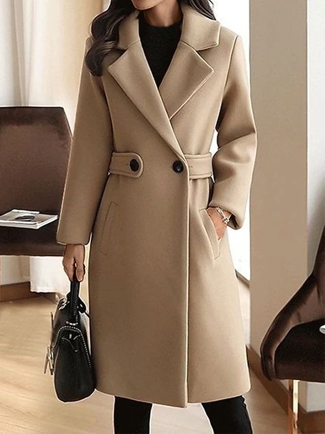 Image of Kimberly | Women's Belted Long Coat