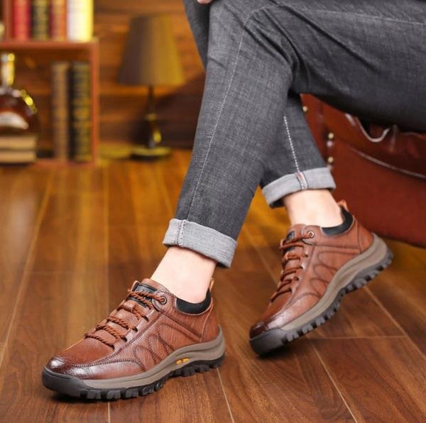 MEN'S LEATHER ORTHOPEDIC SHOES