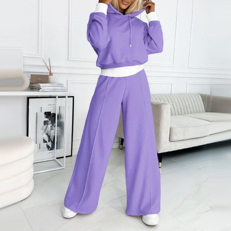 Women's Hooded And Pants Set