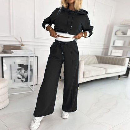 Women's Long-Sleeve Hoodie Set And Pants