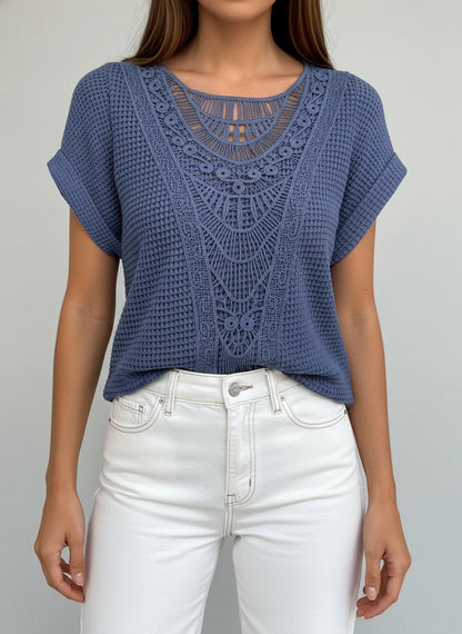Women's Lace Knit Blouse
